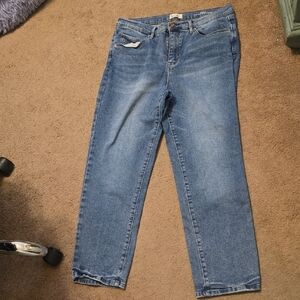 Soho Women's Cropped Blue Jeans